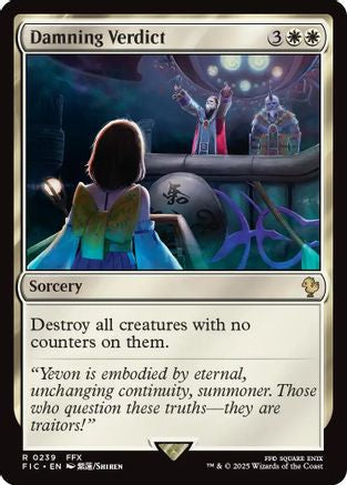 Damning Verdict (Surge Foil) (FIC-239) - Commander: FINAL FANTASY Foil