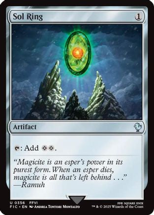 Sol Ring (0356) (Surge Foil) (FIC-356) - Commander: FINAL FANTASY Foil