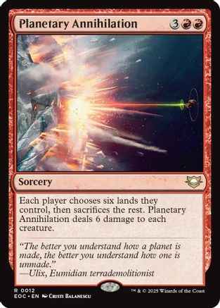 Planetary Annihilation (EOC-012) - Commander: Edge of Eternities