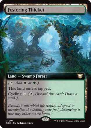 Festering Thicket (Extended Art) (EOC-041) - Commander: Edge of Eternities