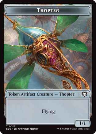 Thopter // Beast (0006) Double-Sided Token (EOC-16 // 6) - Commander: Edge of Eternities Foil