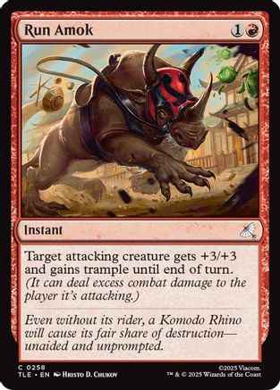 Run Amok (0258) (TLE-258) - Avatar: The Last Airbender: Eternal-Legal Foil