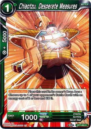 Chiaotzu, Desperate Measures (BT7-064) [Assault of the Saiyans]
