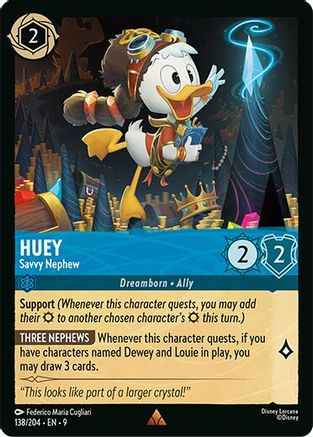 Huey - Savvy Nephew (138/204) - Fabled Cold Foil
