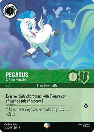 Pegasus - Gift for Hercules (Epic) (212/204) - Fabled Holofoil