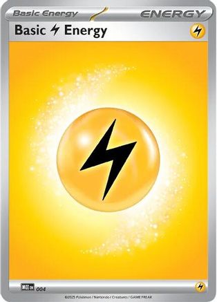 Basic Lightning Energy 004 - MEE Mega Evolution Energies Reverse Holofoil