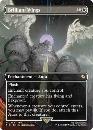 Brilliant Wings (Borderless) (FIC-454) - Commander: FINAL FANTASY Foil