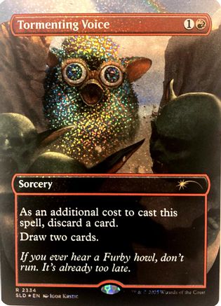 Tormenting Voice (Confetti Foil) (SLD-2334) - Secret Lair Drop Series Foil