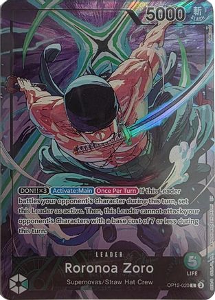 Roronoa Zoro - OP12-020 (Official Playmat Limited Edition Vol.4) (OP12-020) - One Piece Promotion Cards Foil