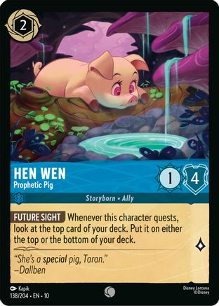 Hen Wen - Prophetic Pig (138/204) - Whispers in the Well