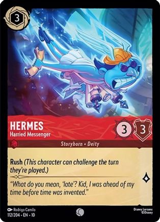 Hermes - Harried Messenger (112/204) - Whispers in the Well Cold Foil