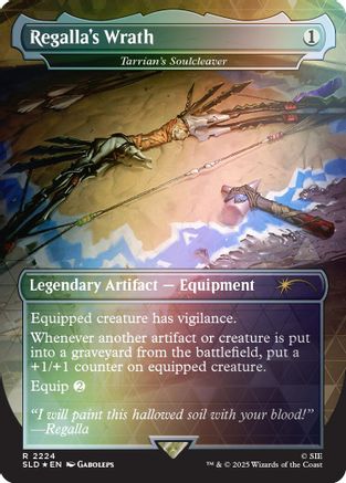 Regalla's Wrath - Tarrian's Soulcleaver (Rainbow Foil) (SLD-2224) - Secret Lair Drop Series Foil