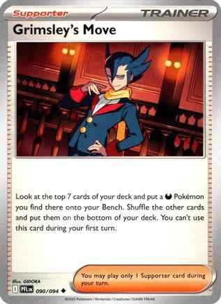 Grimsley's Move 090 - ME02 Phantasmal Flames Reverse Holofoil