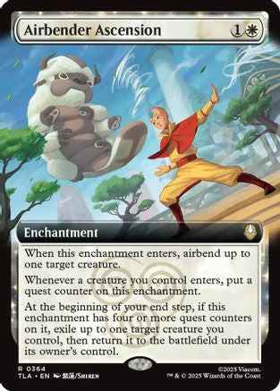 Airbender Ascension (Extended Art) (TLA-364) - Avatar: The Last Airbender Foil