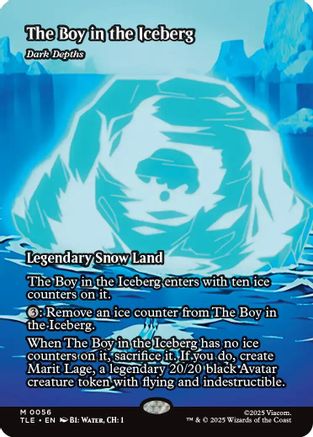 The Boy in the Iceberg - Dark Depths (Borderless) (TLE-056) - Avatar: The Last Airbender: Eternal-Legal
