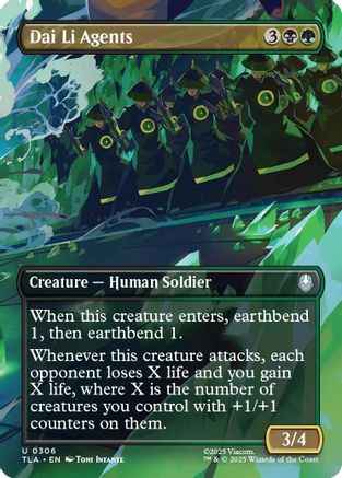 Dai Li Agents (Borderless) (TLA-306) - Avatar: The Last Airbender