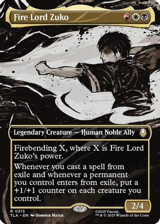 Fire Lord Zuko (Borderless) (TLA-315) - Avatar: The Last Airbender