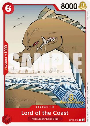 Lord of the Coast (OP13-010) - Carrying On His Will: 3rd Anniversary Tournament Cards