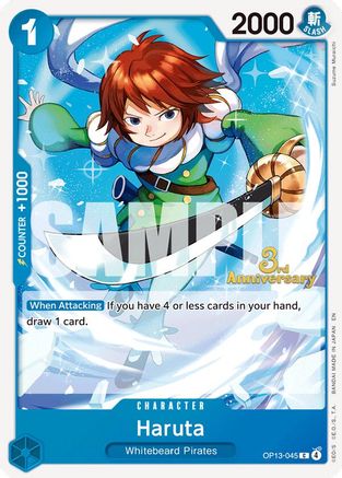 Haruta (OP13-045) - Carrying On His Will: 3rd Anniversary Tournament Cards