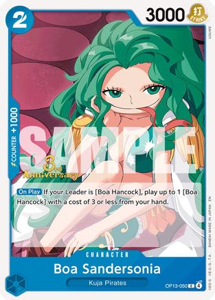 Boa Sandersonia (OP13-050) - Carrying On His Will: 3rd Anniversary Tournament Cards
