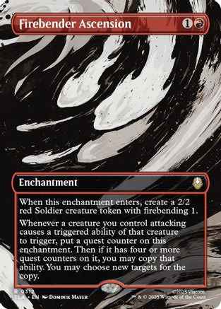 Firebender Ascension (Borderless) (TLA-312) - Avatar: The Last Airbender Foil