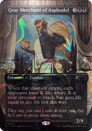 Gray Merchant of Asphodel (Halo Foil) (SLC-034) - Secret Lair Countdown Kit Foil