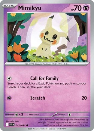 Mimikyu 042 - ME02 Phantasmal Flames Reverse Holofoil