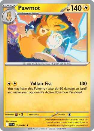 Pawmot 034 - ME02 Phantasmal Flames Holofoil