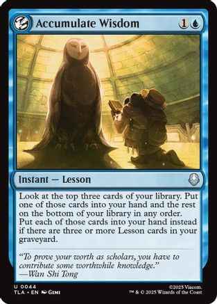 Accumulate Wisdom (TLA-044) - Avatar: The Last Airbender Foil