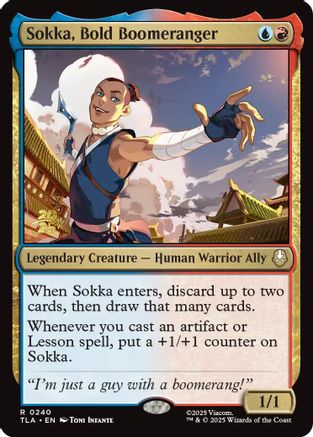 Sokka, Bold Boomeranger (PRE-240) - Prerelease Cards Foil