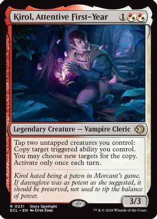 Kirol, Attentive First-Year (ECL-231) - Lorwyn Eclipsed Foil
