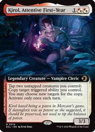 Kirol, Attentive First-Year (Extended Art) (ECL-374) - Lorwyn Eclipsed