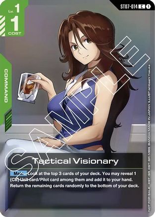 Tactical Visionary (Store Tournament Participant Pack 03) (ST07-014) - Gundam Promotional Cards Holofoil