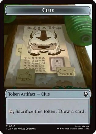 Clue (0015) // spirit (003) Double-Sided Token (TLA-15 // 3) - Avatar: The Last Airbender