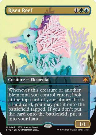 Risen Reef (Borderless) (SPG-143) - Special Guests Foil
