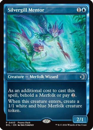 Silvergill Mentor (PPECL-403) - Promo Pack: Lorwyn Eclipsed Foil