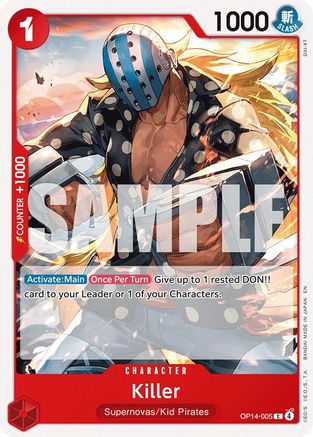 Killer (OP14-005) - The Azure Sea's Seven