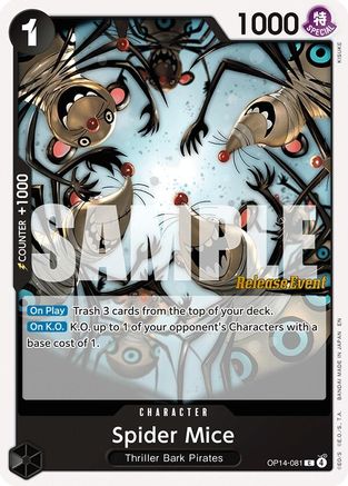 Spider Mice (OP14-081) - The Azure Sea's Seven Release Event Cards