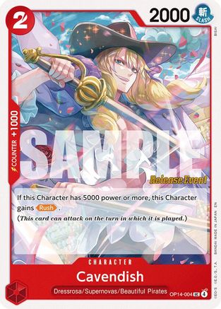 Cavendish (OP14-004) - The Azure Sea's Seven Release Event Cards