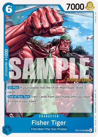 Fisher Tiger (OP14-054) - The Azure Sea's Seven Release Event Cards