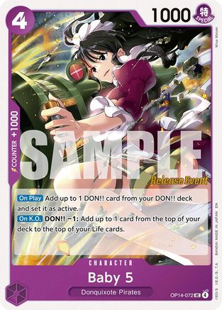 Baby 5 (OP14-072) - The Azure Sea's Seven Release Event Cards