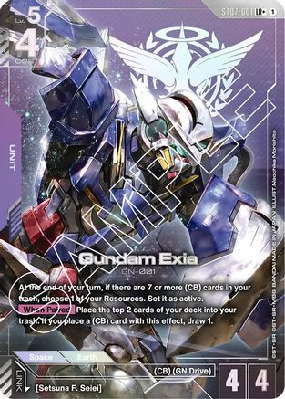 Gundam Exia (ST07-001) (LR+) (ST07-001) - Starter Deck 07 Celestial Drive Holofoil
