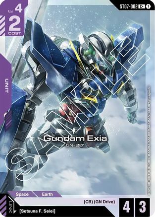 Gundam Exia (ST07-002) (C+) (ST07-002) - Starter Deck 07 Celestial Drive Holofoil