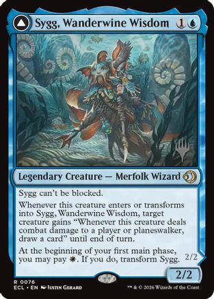 Sygg, Wanderwine Wisdom (PPECL-076) - Promo Pack: Lorwyn Eclipsed Foil