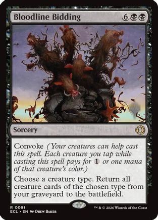 Bloodline Bidding (PPECL-091) - Promo Pack: Lorwyn Eclipsed