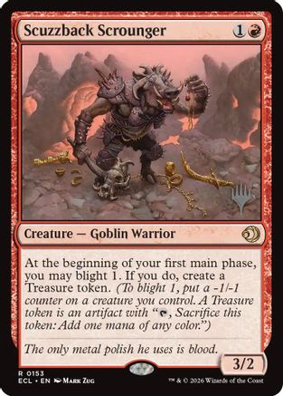 Scuzzback Scrounger (PPECL-153) - Promo Pack: Lorwyn Eclipsed Foil