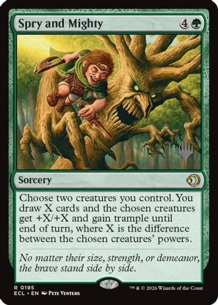 Spry and Mighty (PPECL-195) - Promo Pack: Lorwyn Eclipsed Foil