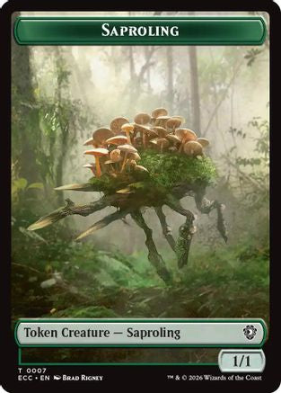Saproling // Poison Counter Double-Sided Token (ECC-7 // 13) - Commander: Lorwyn Eclipsed