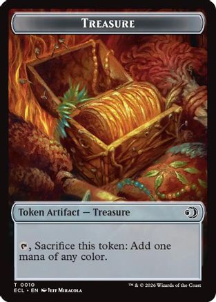 Treasure // Shapeshifter Double-Sided Token (ECC-10 // 1) - Commander: Lorwyn Eclipsed