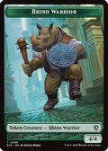 Rhino Warrior // Elemental (0010) Double-Sided Token (ECC-6 // 10) - Commander: Lorwyn Eclipsed Foil
